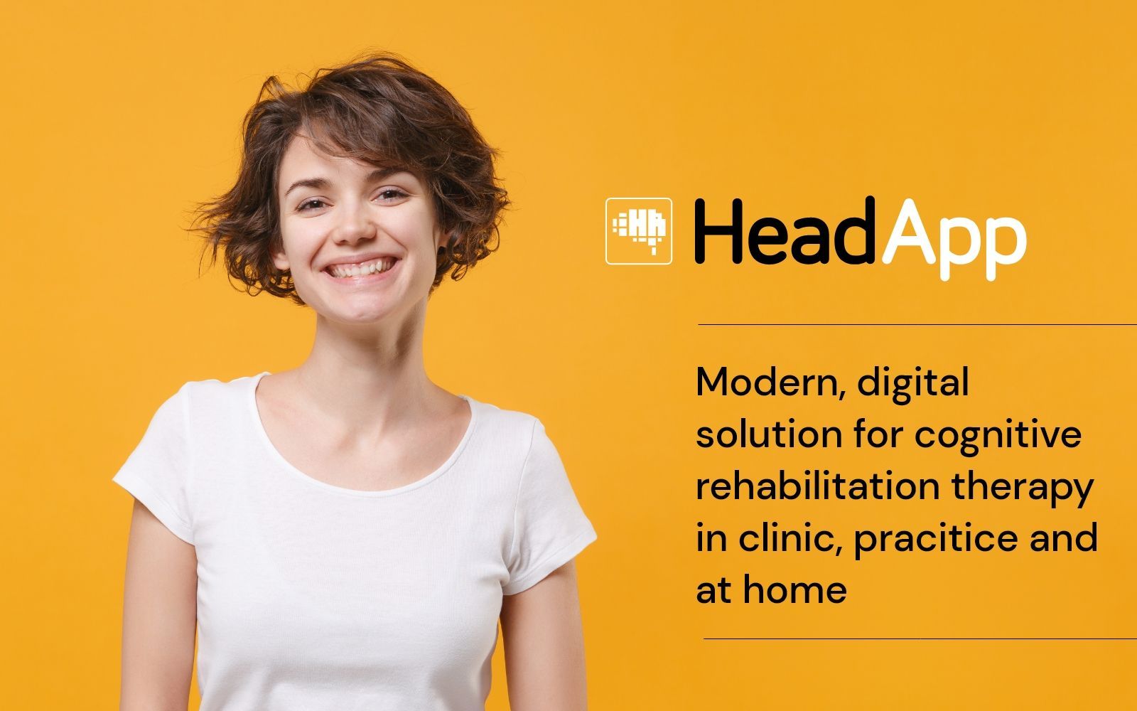 Therapist excited about digital Cognitive Screening and Training solution for clinic, practice, and home use.